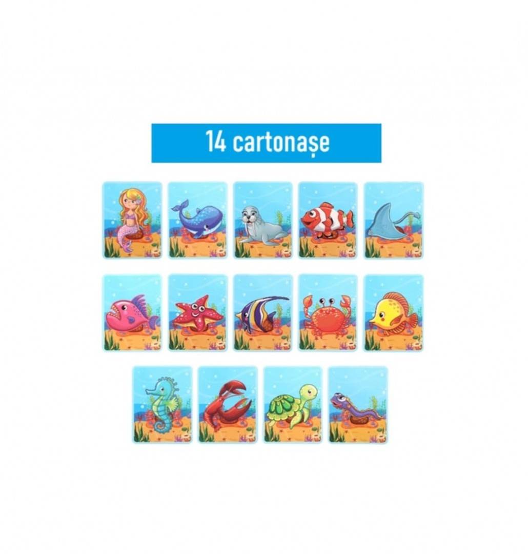 Carte magnetica, Figurine Marine, puzzle magnetic, multicolor, 3 ani+