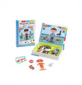 Carte magnetica, Meserii, puzzle magnetic, multicolor, 3 ani+