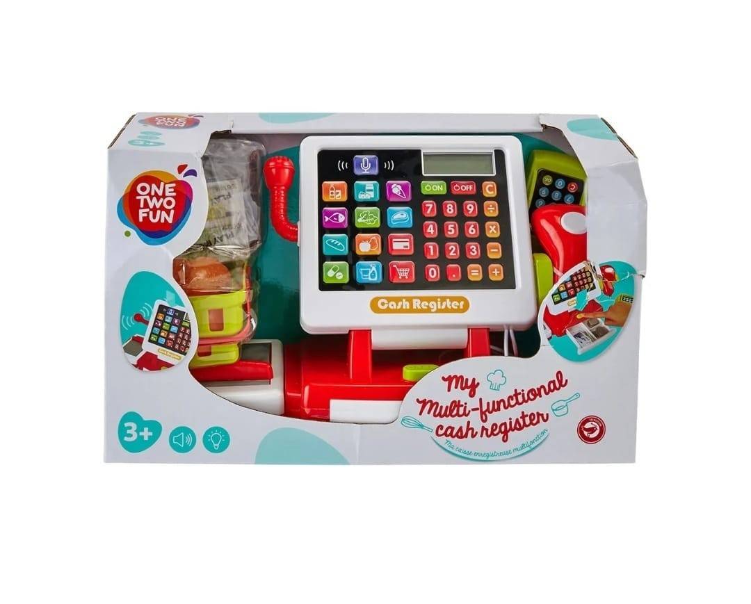 Casa de marcat  cu ecran LCD, My Multi-Functional Cash Register, sunete, lumini, cantar, POS, scanner pentru alimente, multic