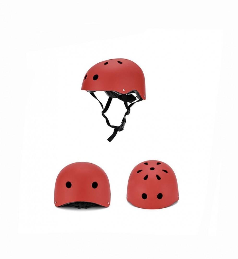 Cască de protecție sport pentru copii, ajustabila, rosu, 4 ani+
