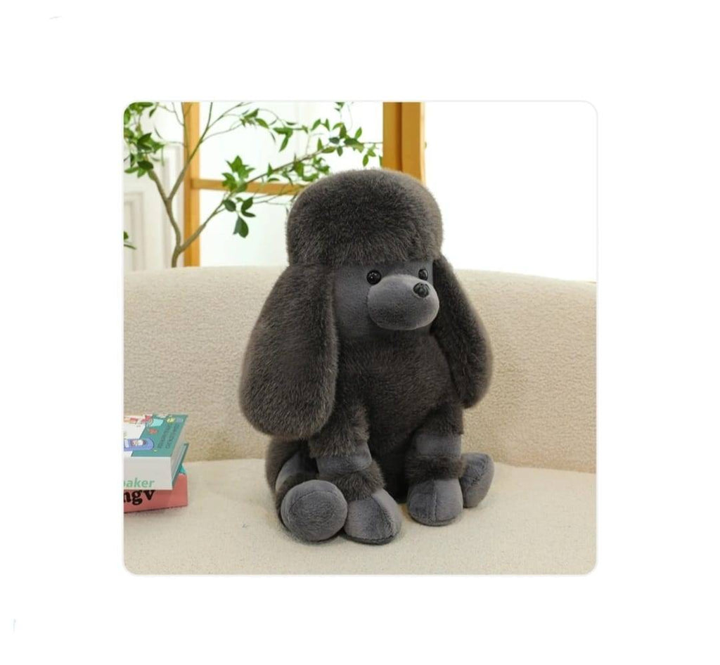 Catel de plus, Pudel, realist, gri inchis, 27 cm