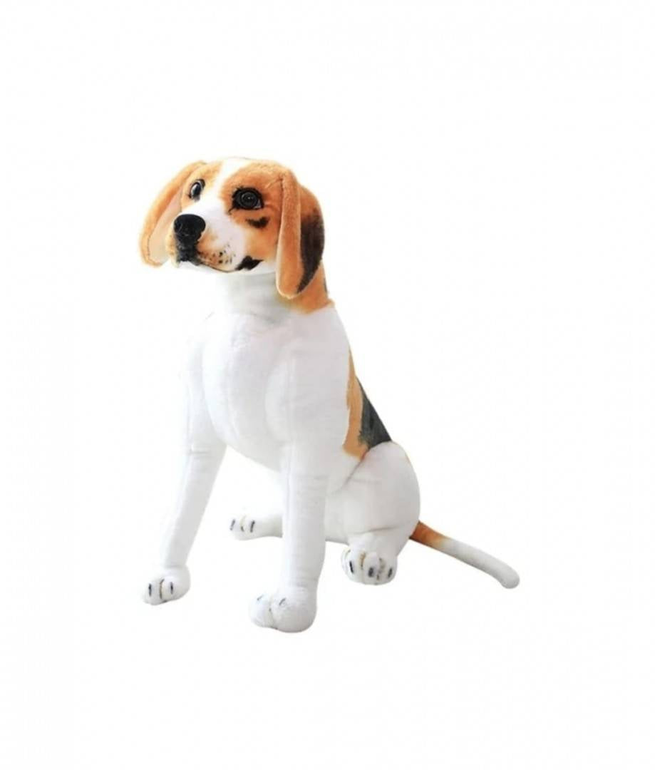 Catel de plus realist, Beagle, maro/alb, 25 cm