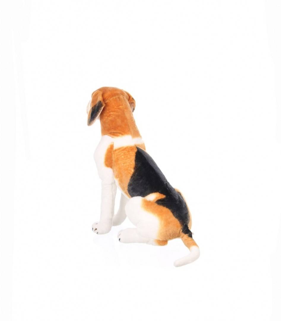 Catel de plus realist, Beagle, maro/alb, 76 cm