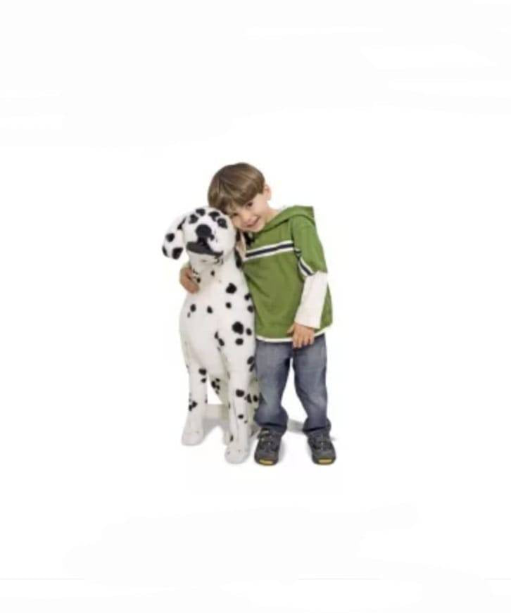 Catel de plus realist, Dalmatian, alb/negru, 75 cm