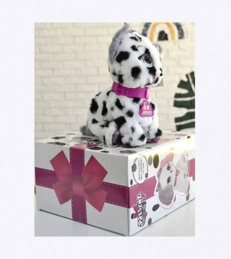 Catel Labrador, senzor tactil care latra, merge, se ridica, se intinde, multicolor, 25 cm