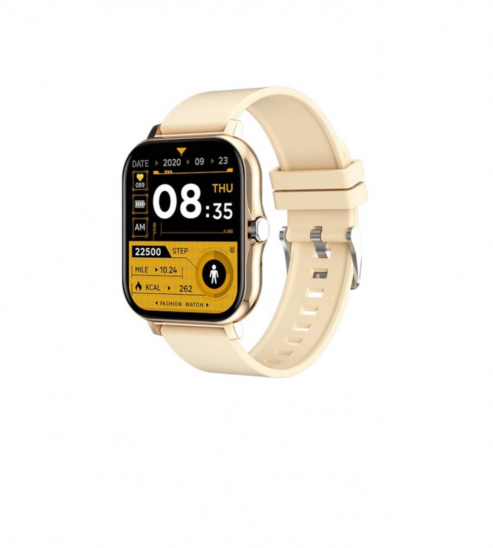 Ceas Inteligent Y13 Smart Watch Auriu - Ecran de 1.69 inch TFT, Monitorizare Ritm Cardiac, Pasi, Calorii, Somn si Notificari,
