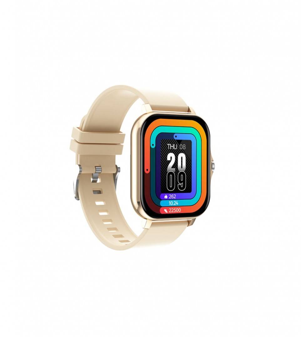Ceas Inteligent Y13 Smart Watch Auriu - Ecran de 1.69 inch TFT, Monitorizare Ritm Cardiac, Pasi, Calorii, Somn si Notificari,