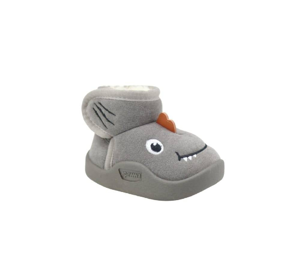 Cizme pentru copii, Apawwa C5500R, model Dino, talpa flexibila, gri, marimea 20 - 23