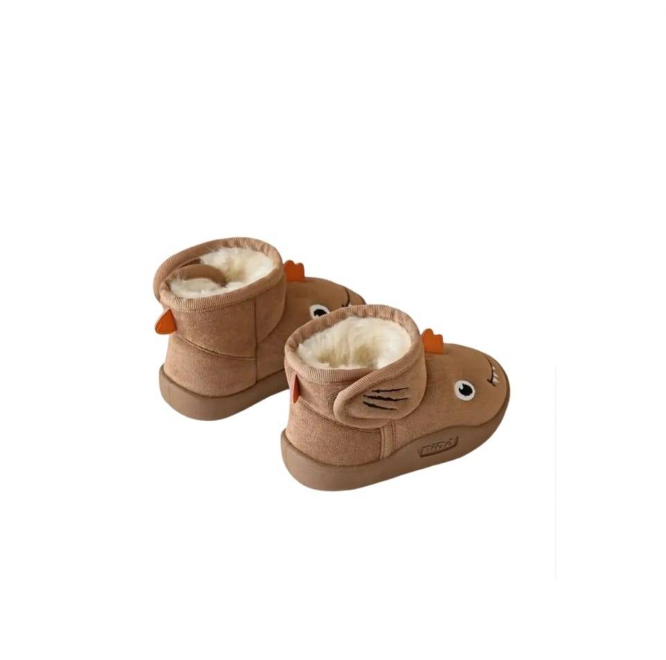 Cizme pentru copii, model Dino,Apawwa C5500R, talpa flexibila, maro, marimea 20 - 23