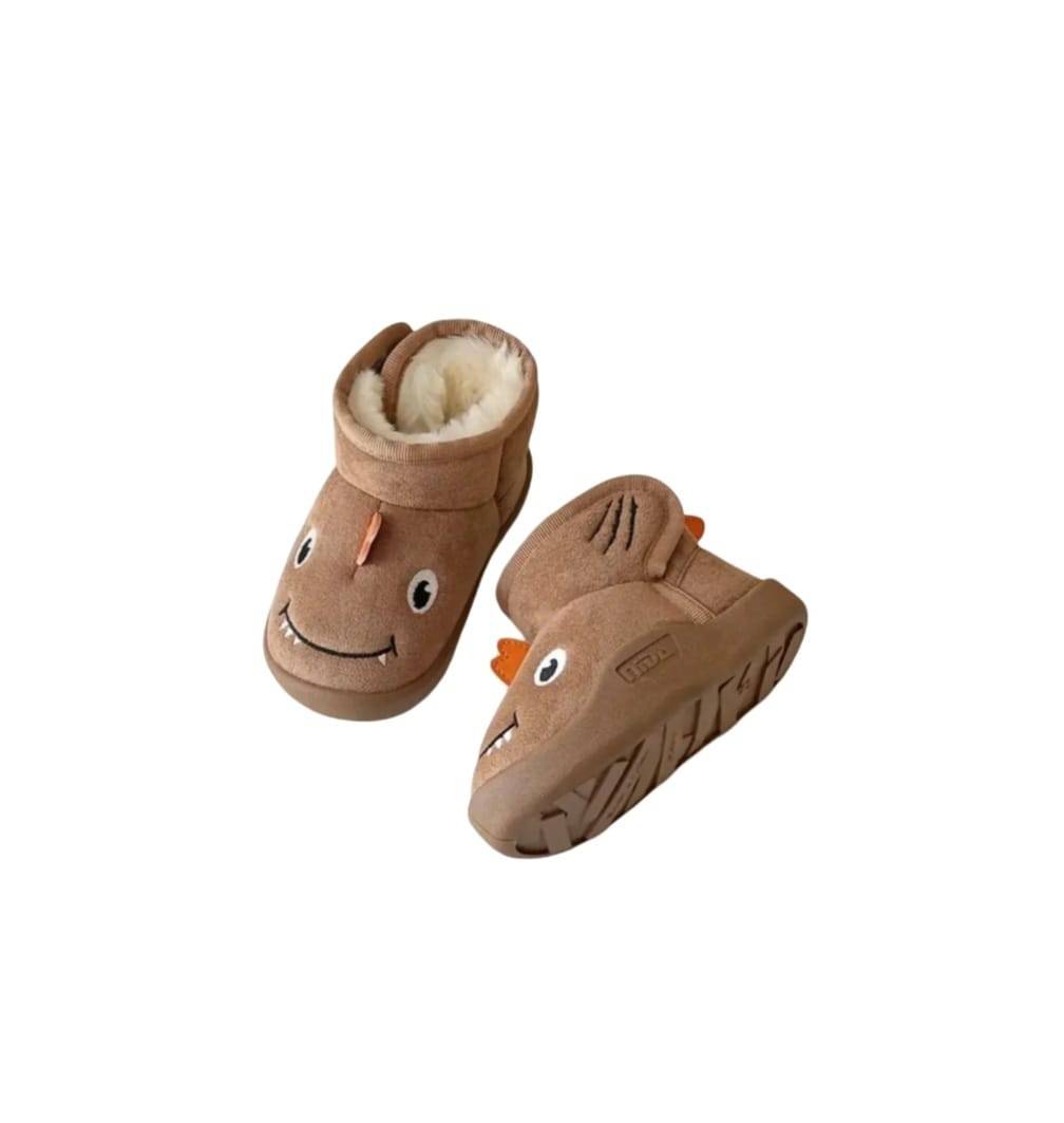 Cizme pentru copii, model Dino,Apawwa C5500R, talpa flexibila, maro, marimea 20 - 23