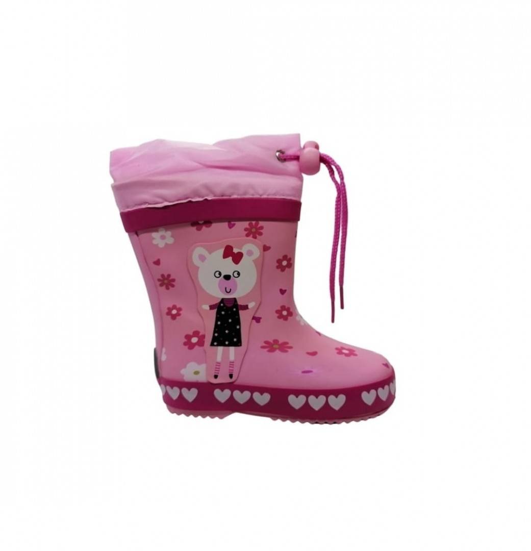 Cizme Ploaie Copii, BL&KI00853, pink, marimea 22 - 24