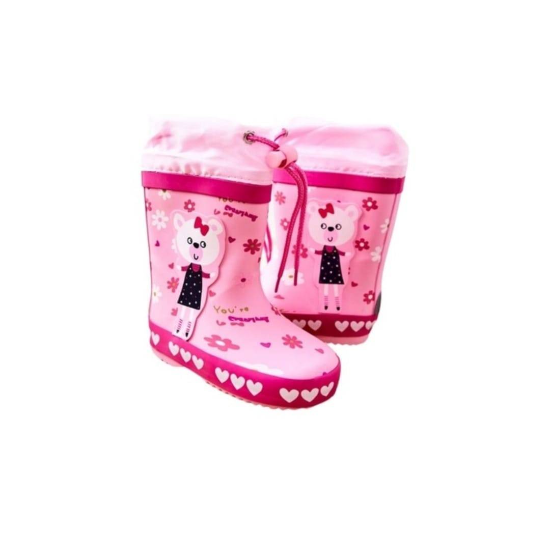 Cizme Ploaie Copii, BL&KI00853, pink, marimea 22 - 24