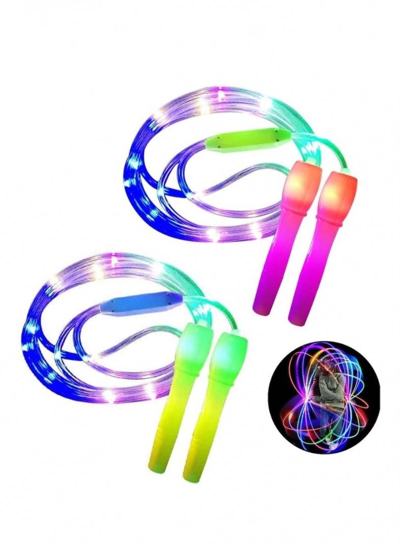 Coarda pentru copii, cu led, multicolor