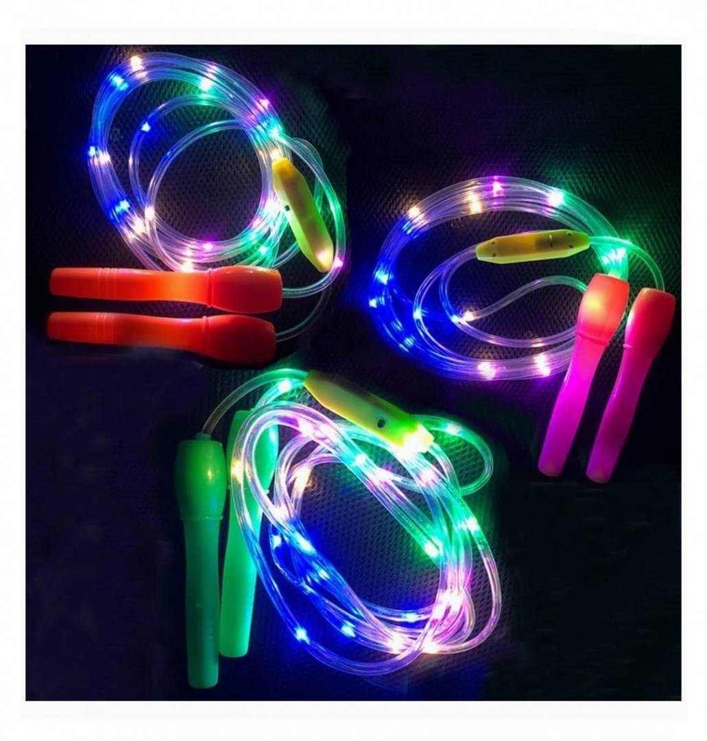 Coarda pentru copii, cu led, multicolor