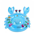 Colac bebe pentru inot, Crab, cu chilotel plasa din bumbac, albastru, 60 cm