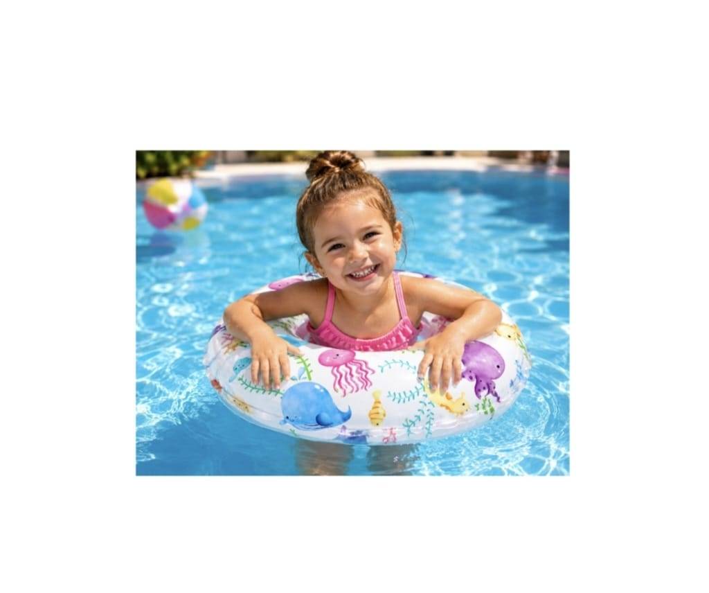 Colac Gonflabil copii, model Animale Marine, Intex, multicolor, 51 cm, 3 ani - 6 ani
