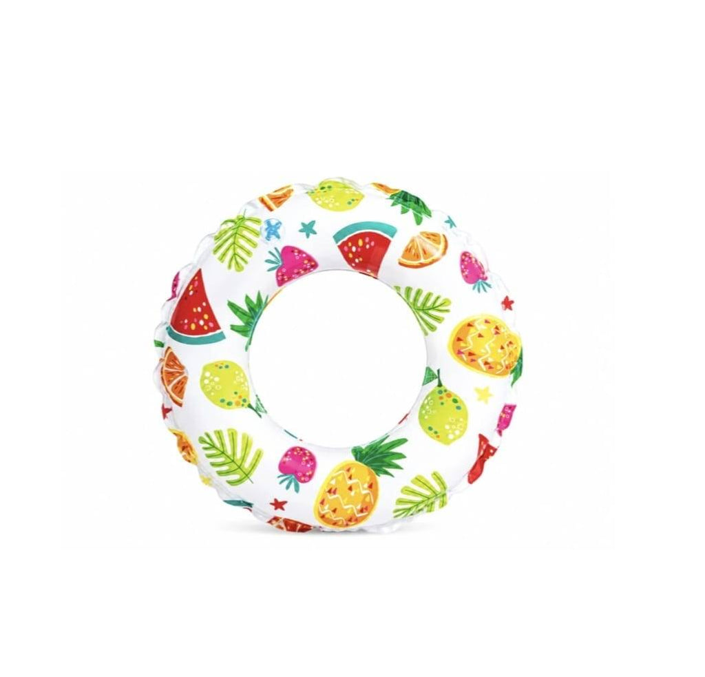 Colac Gonflabil copii, model de Vara, Intex, multicolor, 51 cm, 3 ani - 6 ani