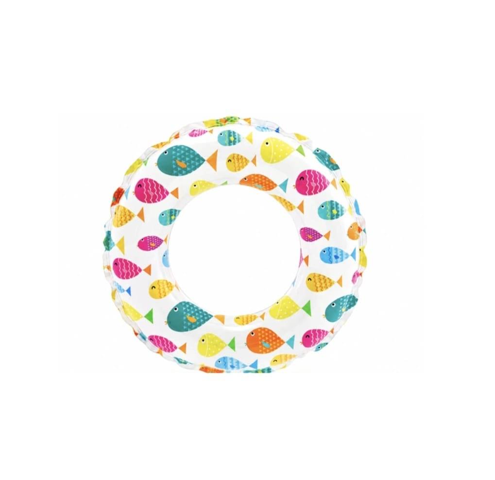 Colac Gonflabil copii, model Pestisori, Intex, multicolor, 51 cm, 3 ani - 6 ani