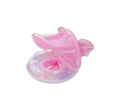 Colac gonflabil copii, model Sirena, cu chilotel si parasolar, roz, 70 cm, 9 luni+