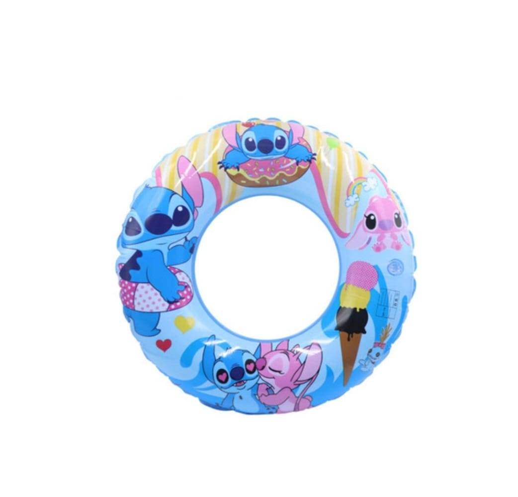Colac Gonflabil copii, model Stitch, multicolor, 60 cm, 3 ani - 7 ani