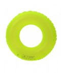 Colac gonflabil copii, transparent, verde neon, 60 cm - 70 cm