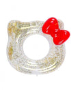 Colac gonflabil, Model Hello Kitty, transparent, 70 cm