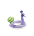 Colac gonflabil pentru copii, model Paun, Intex, 81 x 58 cm, multicolor, 3 ani - 6 ani