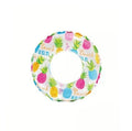 Colac gonflabil Intex pentru inot, model Ananas, multicolor, 51 cm, 3 ani+