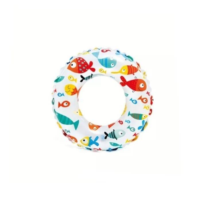 Colac gonflabil pentru inot, Intex, model Pestisori, multicolor, 51 cm, 3 ani+