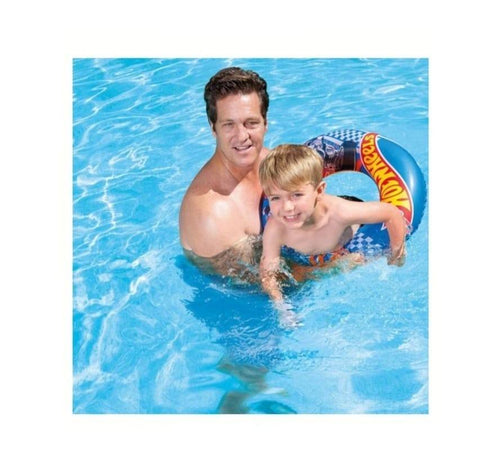 Colac gonflabil Hot Wheels pentru inot, model Shark Bite, multicolor, 51 cm, 3 ani+ – imagine 2 | Masha Shop