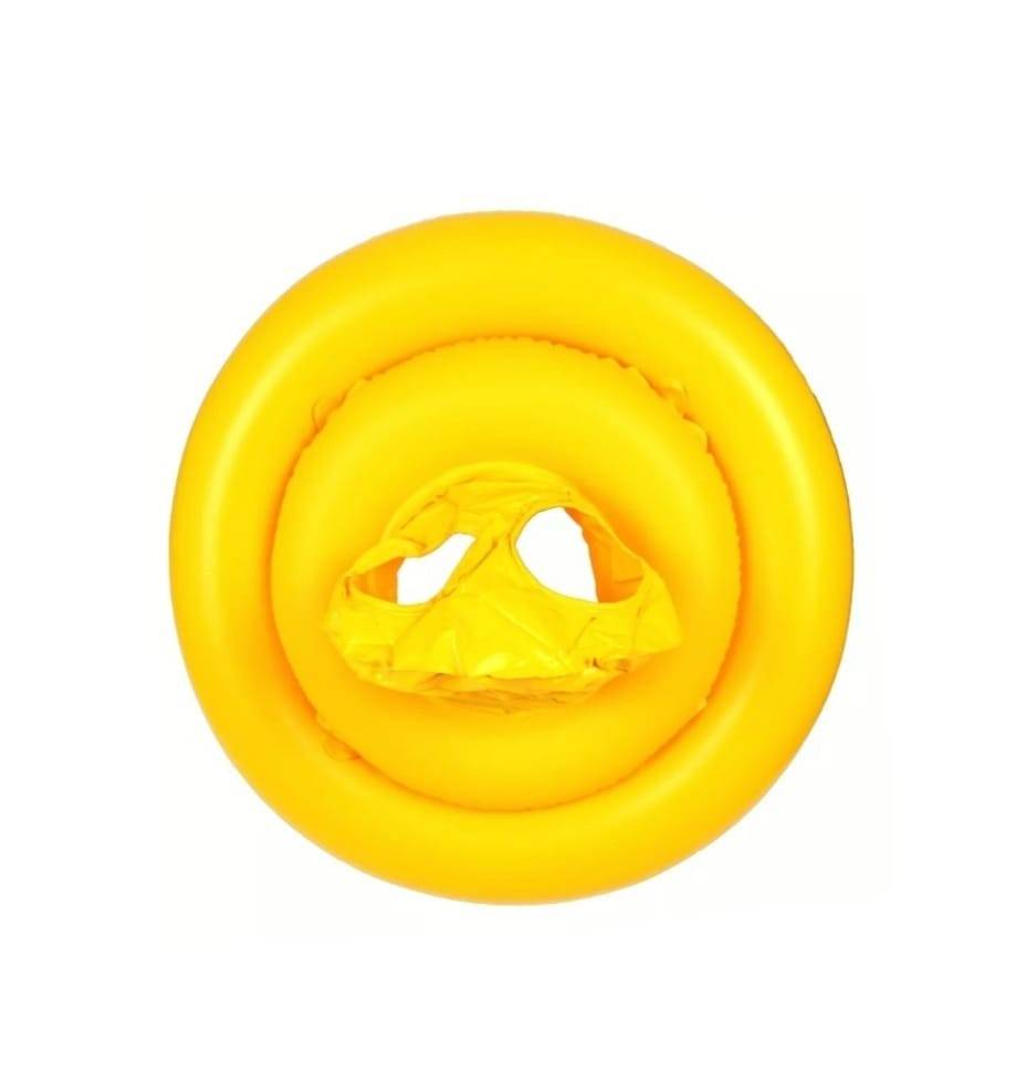 Colac Intex - My Baby Float, 70 cm, galben, 12 luni+