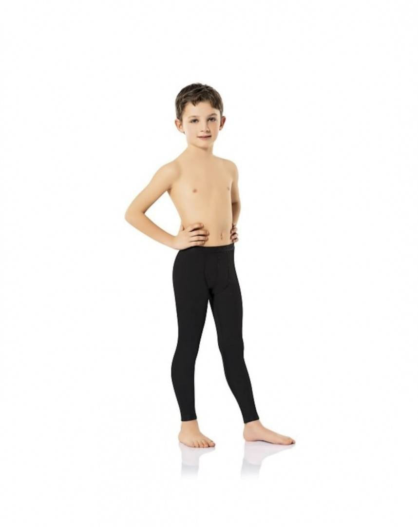 Colanti lungi pentru baieti, negru, Thermal Kids, 3 ani - 14 ani
