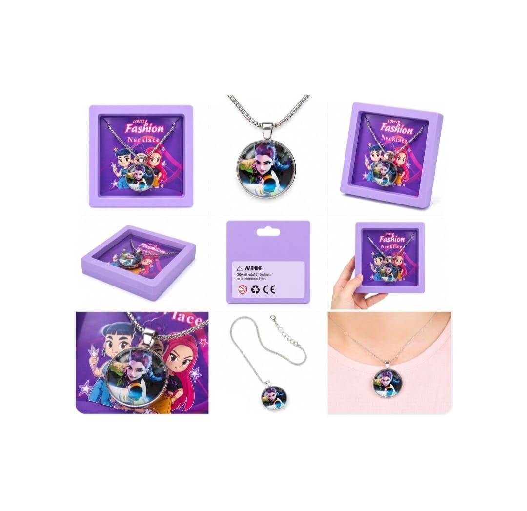 Colier pentru fetite, model K-POP DEMON HUNTERS, Rumi, multicolor