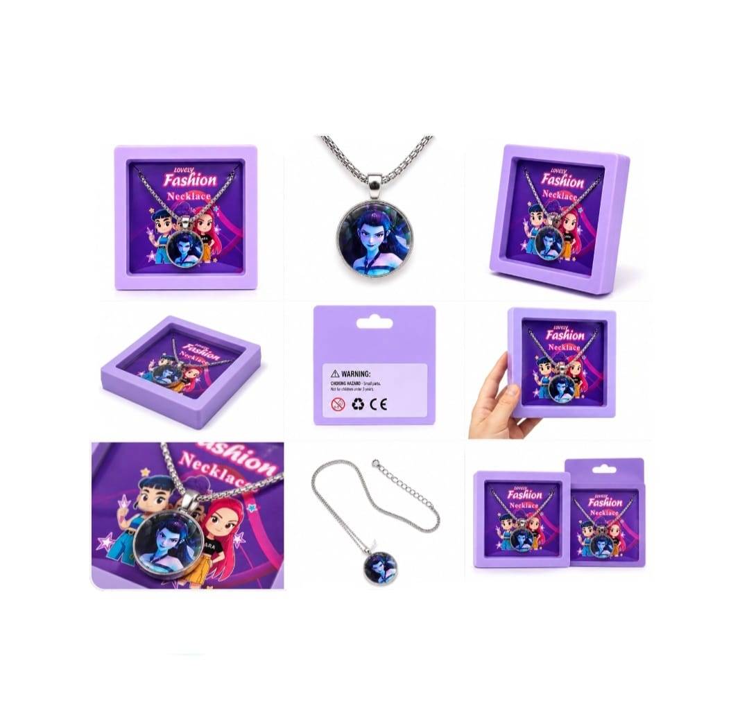 Colier pentru fetite, model K-POP DEMON HUNTERS, Zoey, multicolor