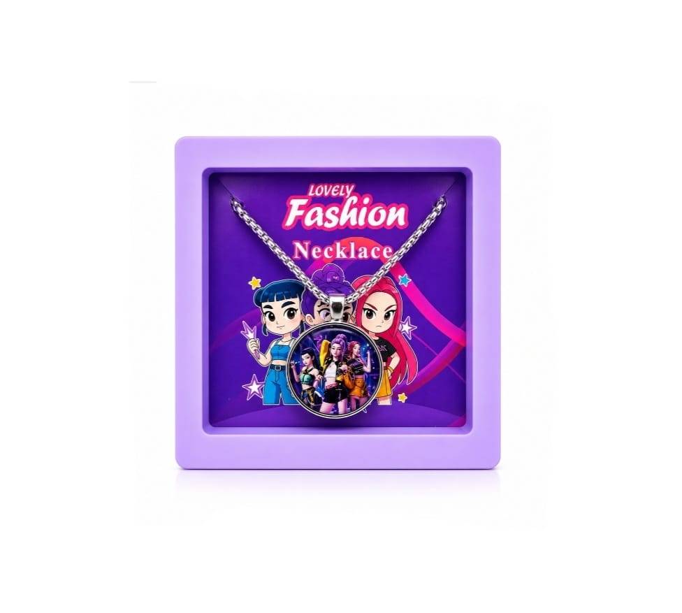 Colier pentru fetite, model K-POP DEMON HUNTERS, Zoey, multicolor