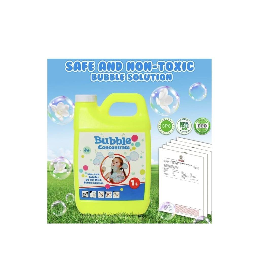 Concentrat solutie lichida baloane de sapun, concentratie 1:10, 1L, galben