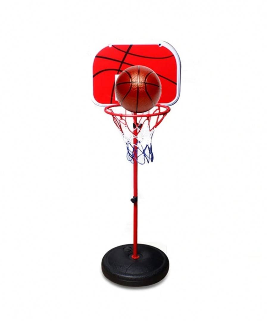 Cos de baschet pentru copii, cu picior ajustabil, multicolor, 150 cm