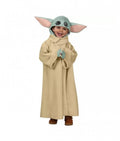 Costum Baby Yoda pentru copii, textil, multicolor, 8 ani - 9 ani