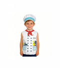 Costum carnaval copii, Brutar, alb/multicolor, 3 ani - 4 ani