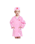 Costum carnaval copii, Doctorita/Asistenta, cu 5 accesorii, roz, 3 ani - 4 ani