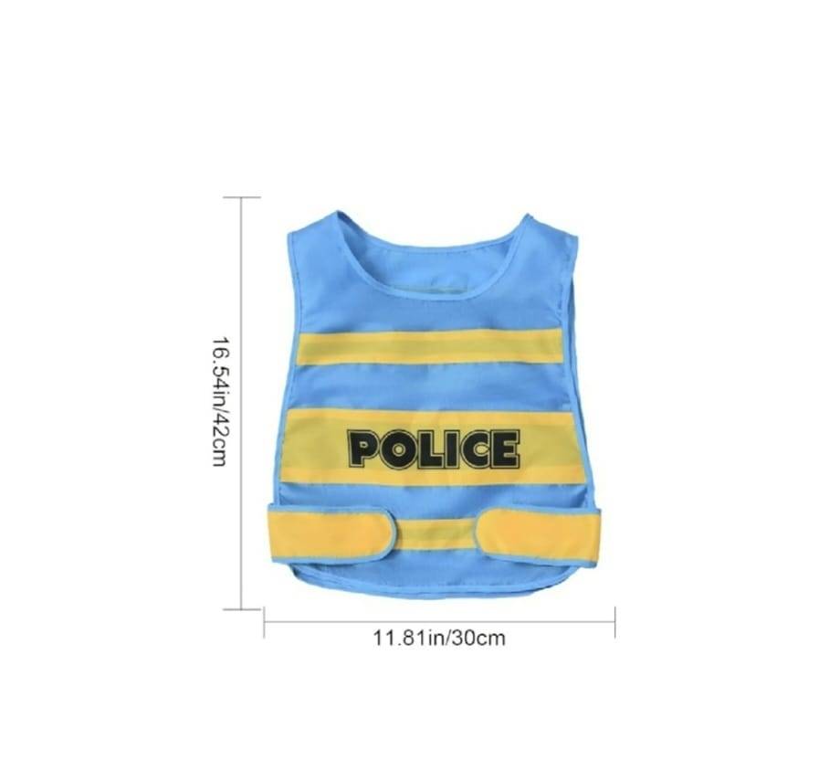 Costum carnaval copii, Politist, cu 3 accesorii, multicolor, 3 ani - 4 ani