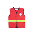 Costum carnaval copii, Pompier, cu 6 accesorii, rosu, 3 ani - 4 ani