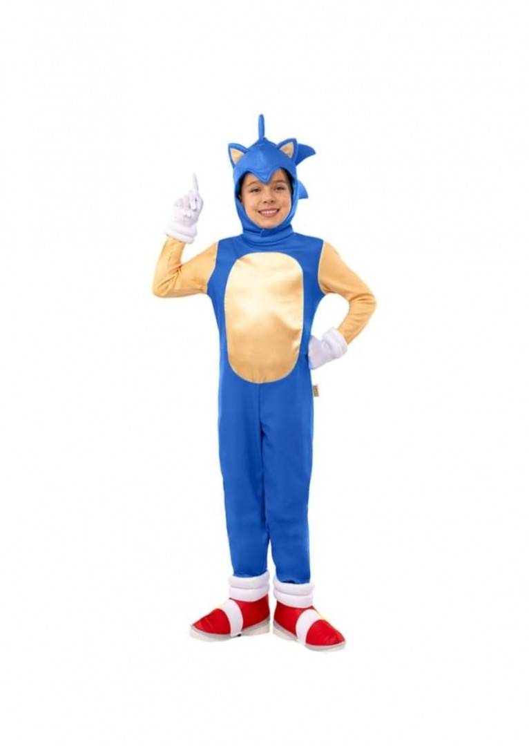 Costum carnaval copii Sonic Ariciul, multicolor, 3 ani - 8 ani