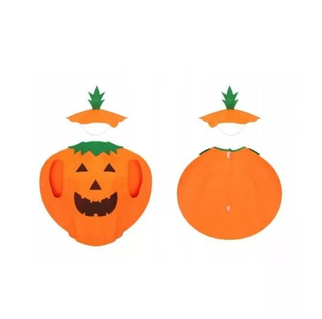 Costum dovleac pentru copii, textil, portocaliu, 6 ani - 10 ani