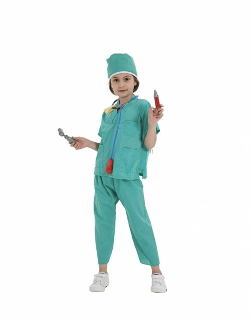 Costum Medic Chirurg copii, cu accesorii, multicolor, marimea 4 - 9 ani
