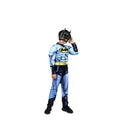 Costum model Batman musculos pentru copii, albastru, 4 ani - 9 ani