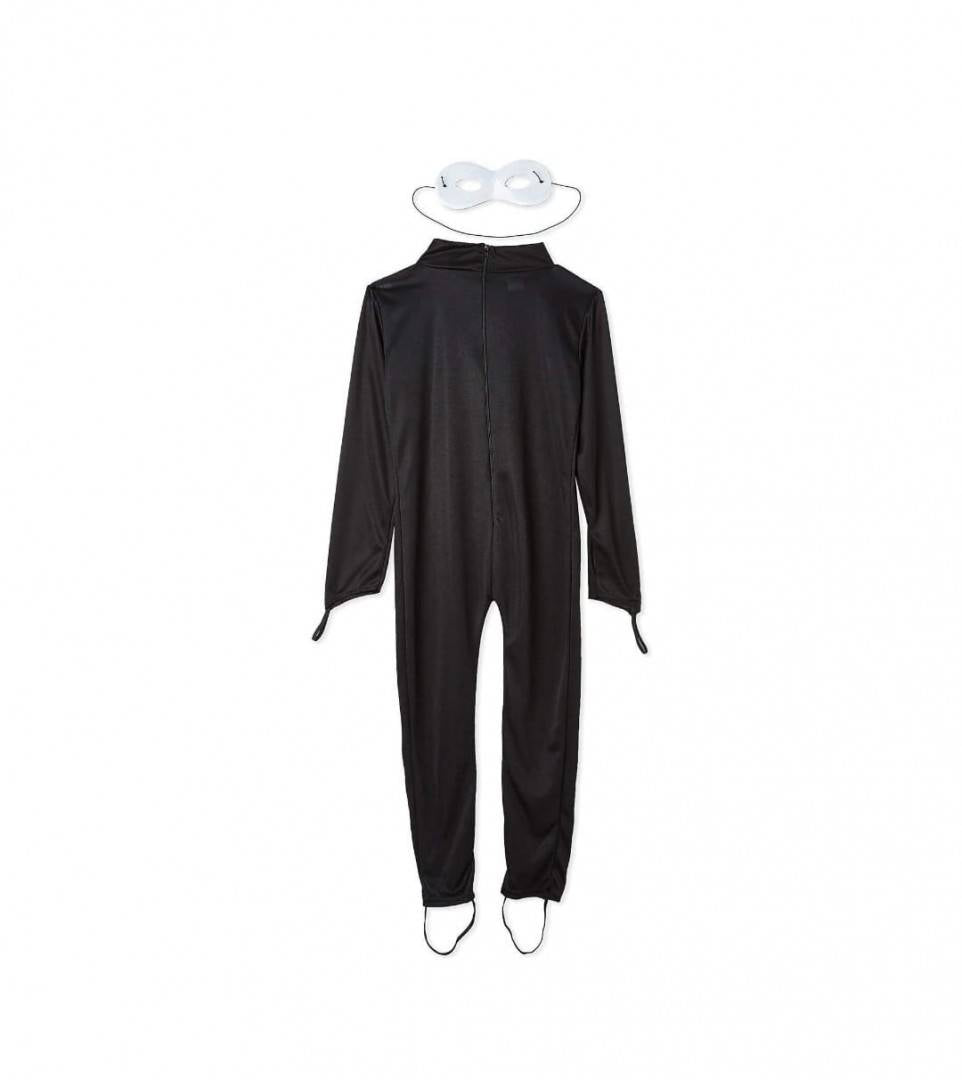 Costum model Motanul Noir si masca pentru copii, negru, 4 ani - 9 ani