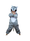 Costum pentru copii,lup , gri, 4 ani - 6 ani