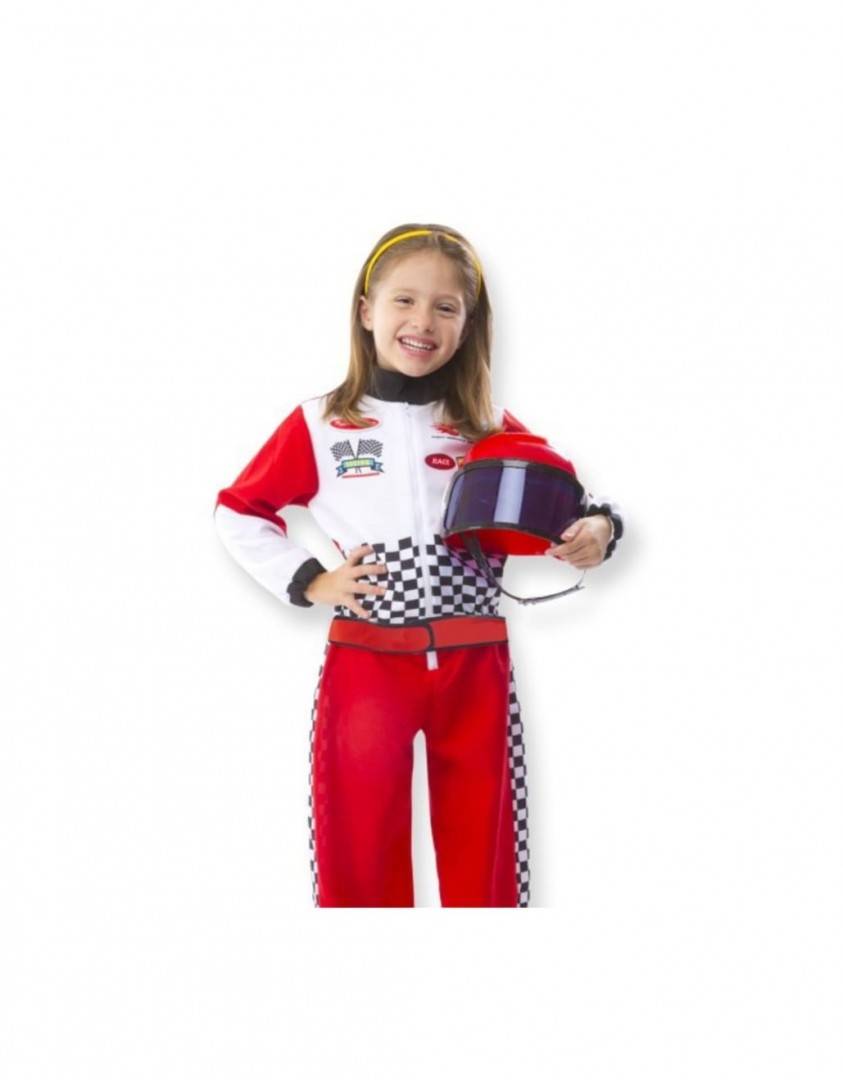 Costum pentru copii, Model Pilot de curse, multicolor, marimea 4 ani - 9 ani
