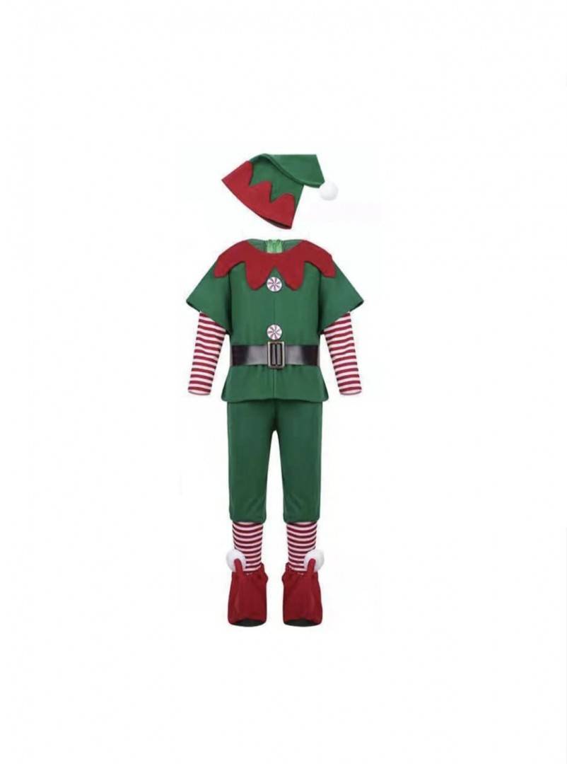 Costum pentru copii, Spiridus, MASHASHOP, multicolor, 3 ani - 7 ani
